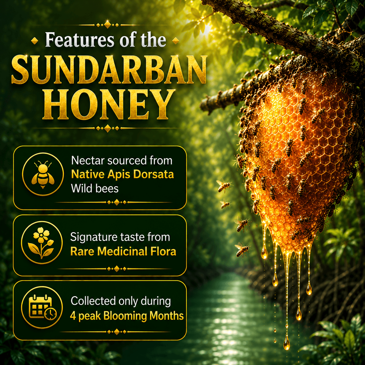Sundarban Forest Honey | Immunity Booster | Purity Guaranteed